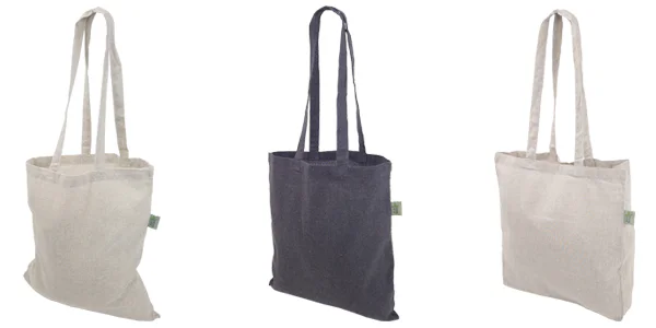 Återvunna tygkassar