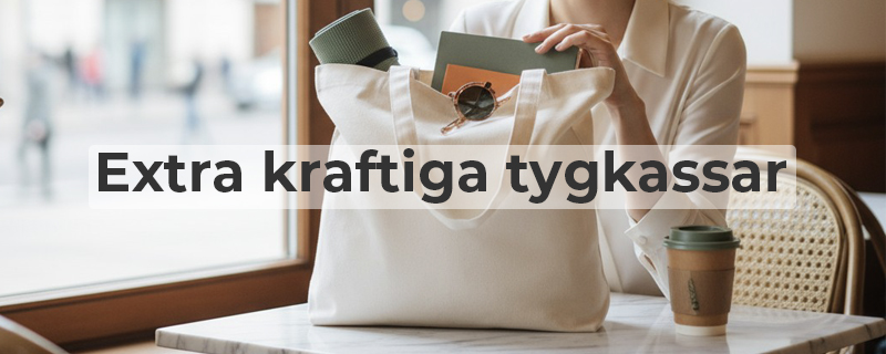Kraftig och tjock tygkasse i bomull