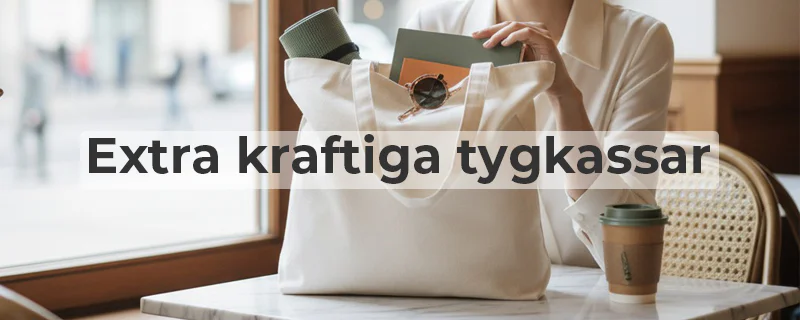 Kraftig och tjock tygkasse i bomull