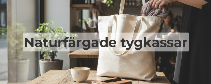 Ofärgad tygkasse Natur i bomullsmaterial