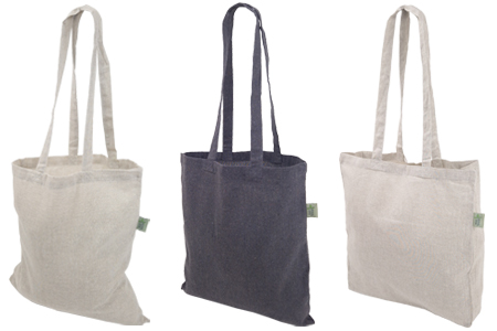 Återvunna tygkassar