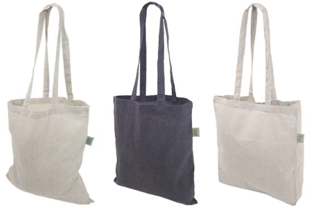 Återvunna tygkassar