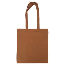 Brun tygkasse med långa handtag - Från 5-pack