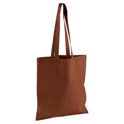 Brun tygkasse med långa handtag - Från 5-pack