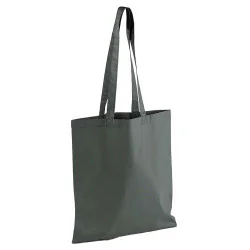 Tygkasse grön-grå med långa handtag - Från 5-pack