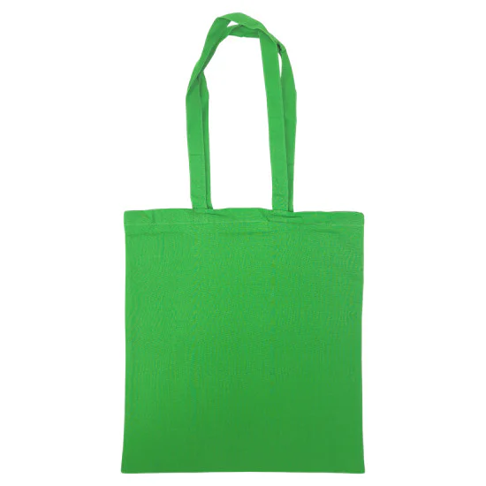 Ljusgrön tygkasse med långa axelband