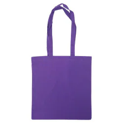 Lila tygkasse i bomull för shopping och vardag