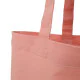 Persikofärgad tygkasse 38x42cm i bomull med långa handtag