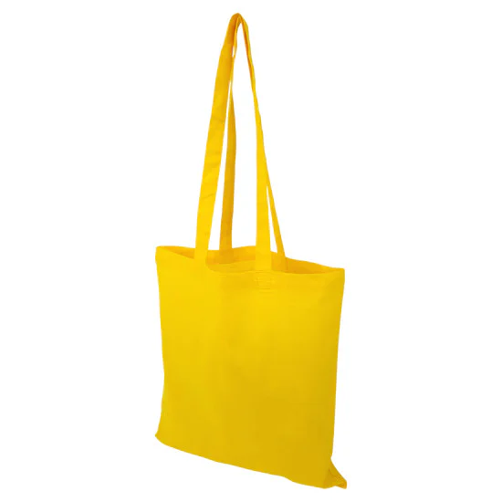 Gul tygkasse med långa axelband