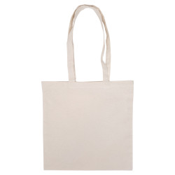 Tygkasse naturfärgad med långa handtag - 140g