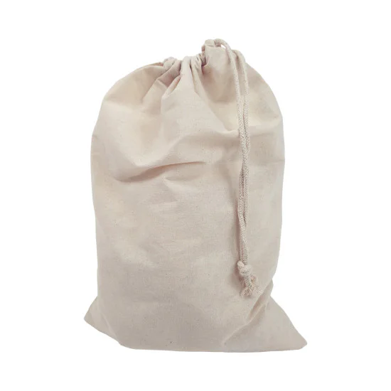 Tygpåse 30×45 cm naturfärgad bomull med dragsko