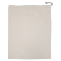 Stor tygpåse naturbomull med dragsko - 40x55 cm